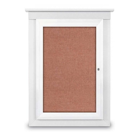 United Visual Products Sliding Glass Door Radius Letterboard, Hdr, 48"x36", White/Licorice Vinyl UV9020ACSH-WHITE-LICORI